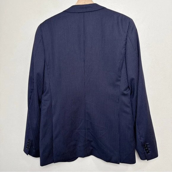 Indochino  Mens 42R Custom Pin Stripe Sport Coat Blazer Wool - Picture 15 of 15